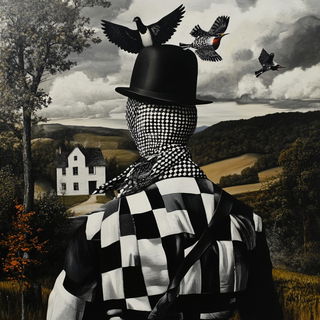 Chromacontour style, Midjourney V6.1: traditional folk art