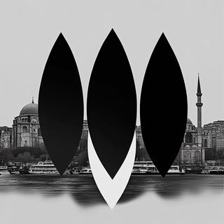 Chromacontour style, Midjourney V6.1: bold minimalist logo design for Istanbul city municipal services