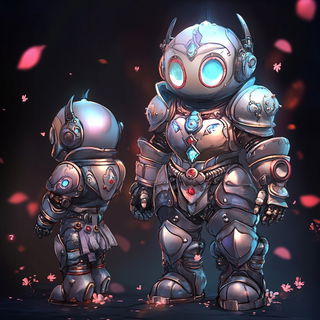 Tungstenway style, Midjourney V6.1: concept art character design of retropunk steam knight