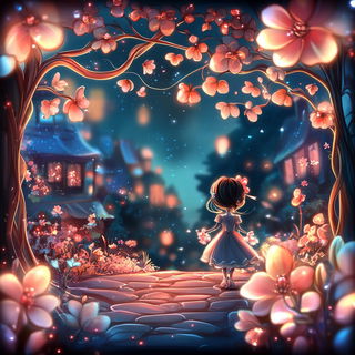 Tungstenway style, Midjourney V6.1: retro fairy-tale illustration