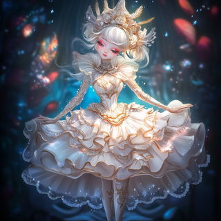 Tungstenway style, Midjourney V6.1: haute-couture fashion outfit