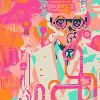 Gold Under the Waterline style, Midjourney V6.1: editorial illustration for popular scientific magazine cover
