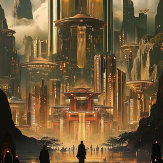 Cumulonimbus Carousel style, Midjourney V6.1: megacity with futuristic bioarchitecture