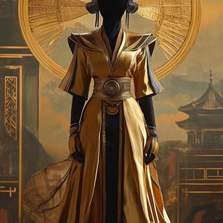 Cumulonimbus Carousel style, Midjourney V6.1: haute-couture fashion outfit