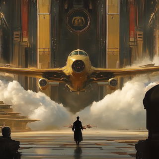 Cumulonimbus Carousel style, Midjourney V6.1: cinematic shot from sci-fi movie