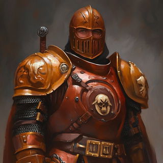 Mythomeadow style, Midjourney V6.1: concept art character design of retropunk steam knight