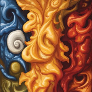 Mythomeadow style, Midjourney V6.1: creative pattern composition