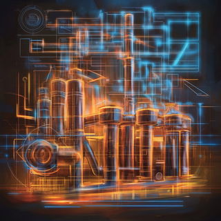 Mythomeadow style, Midjourney V6.1: technical infrastructure blueprint schematics