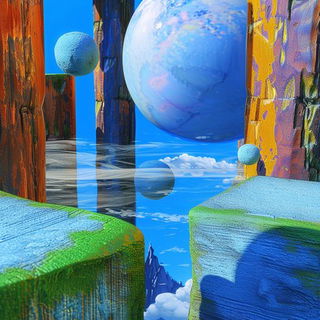 Solarized Undertow style, Midjourney V6.1: abstract 3D render