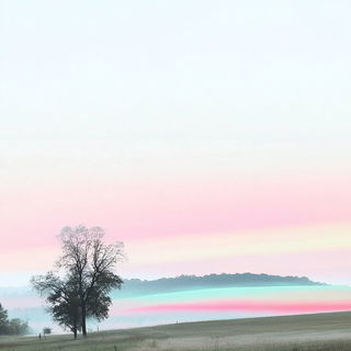 Cinemabind style, Midjourney V6.1: realistic landscape photograph of quiet dawn