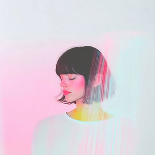 Cinemabind style, Midjourney V6.1: photographic portrait of female protagonist