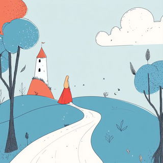 Aeroforge style, Midjourney V6.1: retro fairy-tale illustration