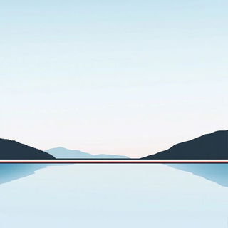 Aeroforge style, Midjourney V6.1: realistic landscape photograph of quiet dawn