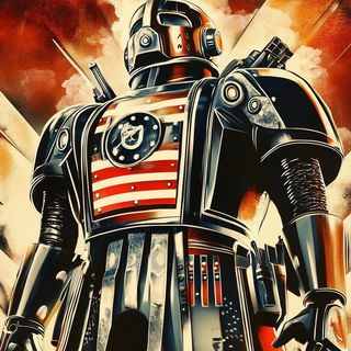 Arcbandoff style, Midjourney V6.1: concept art character design of retropunk steam knight