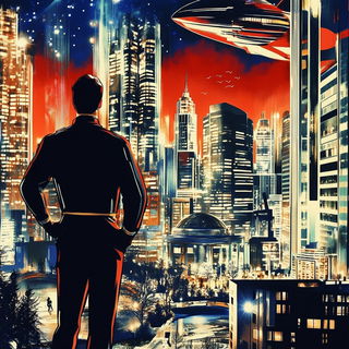 Arcbandoff style, Midjourney V6.1: cinematic shot from sci-fi movie