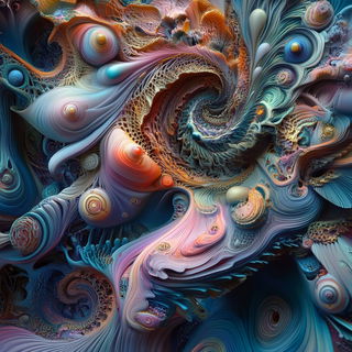 Pyromalachite style, Midjourney V6.1: creative pattern composition