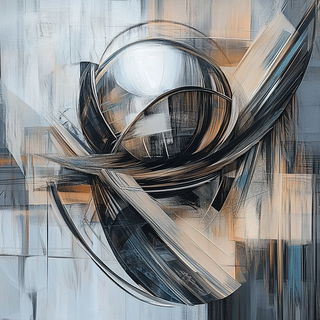 Ornamentography style, Midjourney V6.1: abstract 3D render