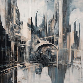 Ornamentography style, Midjourney V6.1: megacity with futuristic bioarchitecture