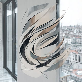 Ornamentography style, Midjourney V6.1: bold minimalist logo design for Istanbul city municipal services