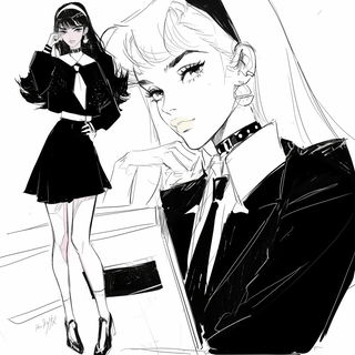Maison Veyrassa style, Midjourney V6.1: black-and-white manga comic strip