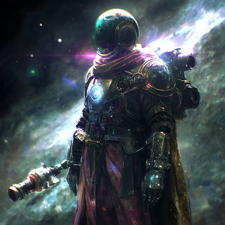 Manuscriptalism style, Midjourney V6.1: concept art character design of retropunk steam knight