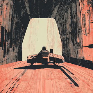 Currentsplatter style, Midjourney V6.1: cinematic shot from sci-fi movie