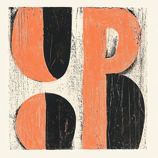 Currentsplatter style, Midjourney V6.1: typographic composition with large letters