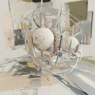 Cliffcut Balladry style, Midjourney V6.1: abstract 3D render