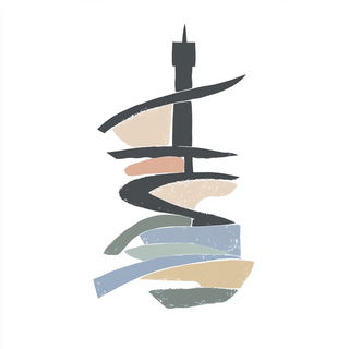 Cliffcut Balladry style, Midjourney V6.1: bold minimalist logo design for Istanbul city municipal services