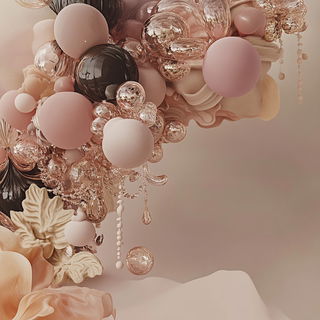 Cloudstring style, Midjourney V6.1: abstract 3D render