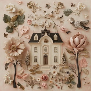 Cloudstring style, Midjourney V6.1: traditional folk art