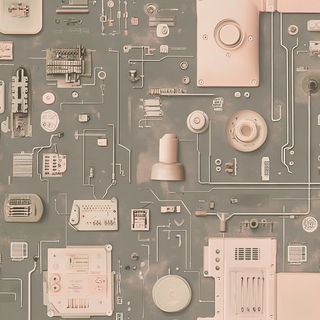 Cloudstring style, Midjourney V6.1: technical infrastructure blueprint schematics