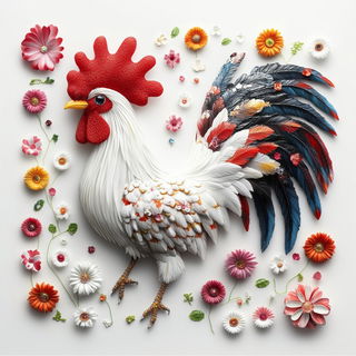 Cosmocut style, Midjourney V6.1: traditional folk art