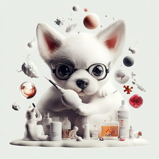 Cosmocut style, Midjourney V6.1: editorial illustration for popular scientific magazine cover