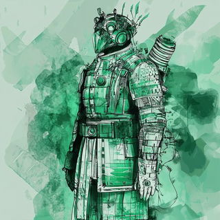 Emblemarch style, Midjourney V6.1: concept art character design of retropunk steam knight
