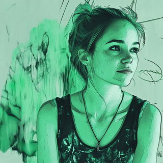 Emblemarch style, Midjourney V6.1: photographic portrait of female protagonist