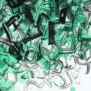 Emblemarch style, Midjourney V6.1: typographic composition with large letters