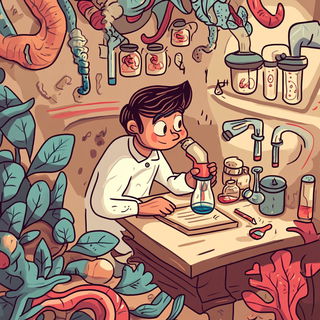 Railcloud Geology style, Midjourney V6.1: editorial illustration for popular scientific magazine cover