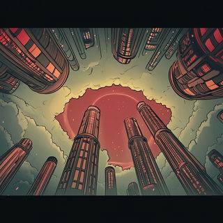 Railcloud Geology style, Midjourney V6.1: cinematic shot from sci-fi movie