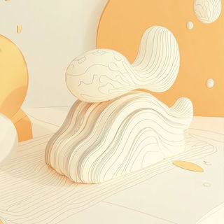 Velvetjoin style, Midjourney V6.1: abstract 3D render