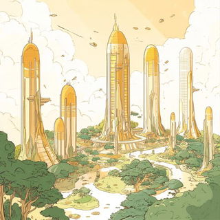 Velvetjoin style, Midjourney V6.1: megacity with futuristic bioarchitecture