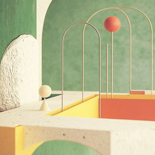 Tropistipple style, Midjourney V6.1: abstract 3D render