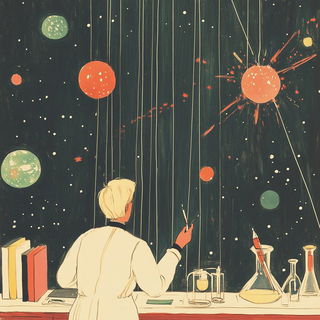 Tropistipple style, Midjourney V6.1: editorial illustration for popular scientific magazine cover