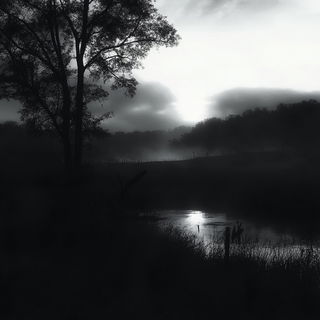 Cathedral Watercolor style, Midjourney V6.1: realistic landscape photograph of quiet dawn