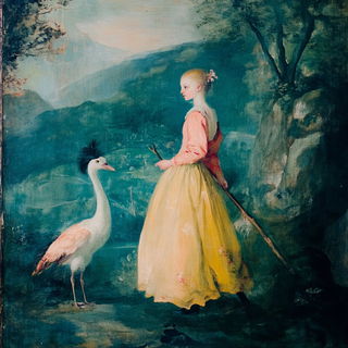 Scale Joke style, Midjourney V6.1: classical 18th-century oil painting