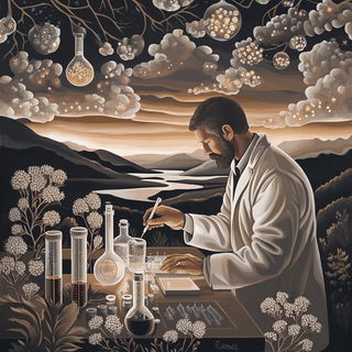 Animeglo style, Midjourney V6.1: editorial illustration for popular scientific magazine cover