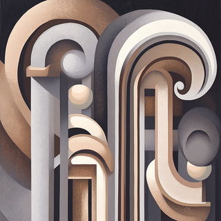 Animeglo style, Midjourney V6.1: typographic composition with large letters
