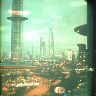 Gloamgraft style, Midjourney V6.1: megacity with futuristic bioarchitecture