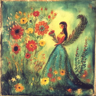 Gloamgraft style, Midjourney V6.1: traditional folk art