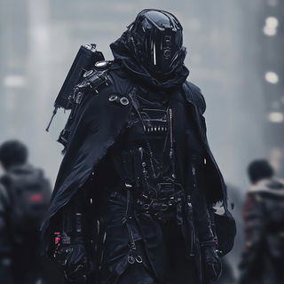Moirenegative style, Midjourney V6.1: concept art character design of retropunk steam knight